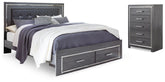 Homestyle Furniture - Ashley Furniture - Lodanna King Storage Bed and Chest - King Storage Bed and Chest - B214B42