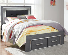 Homestyle Furniture - Ashley Furniture - Lodanna Full Panel Bed with 2 Storage Drawers - Full Panel Bed with 2 Storage Drawers - B214B5