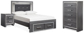 Homestyle Furniture - Ashley Furniture - Lodanna Full Storage Bed, Chest and Nightstand - Full Storage Bed, Chest and Nightstand - B214B46