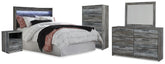 Homestyle Furniture - Ashley Furniture - Baystorm Queen Panel Headboard, Dresser, Mirror, Chest and Nightstand - Queen Panel Headboard, Dresser, Mirror, Chest and Nightstand - B221B78