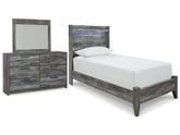 Homestyle Furniture - Ashley Furniture - Baystorm Twin Panel Bed, Dresser and Mirror - Twin Panel Bed, Dresser and Mirror - B221B68