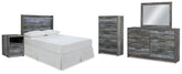 Homestyle Furniture - Ashley Furniture - Baystorm Full Panel Headboard Bed. Dresser, Mirror, Chest and Nightstand - Full Panel Headboard Bed. Dresser, Mirror, Chest and Nightstand - B221B73