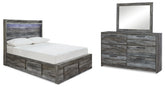 Homestyle Furniture - Ashley Furniture - Baystorm Full Panel Storage Bed, Dresser and Mirror - Full Panel Storage Bed, Dresser and Mirror - B221B70