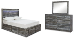 Homestyle Furniture - Ashley Furniture - Baystorm Full Panel Storage Bed, Dresser and Mirror - Full Panel Storage Bed, Dresser and Mirror - B221B70