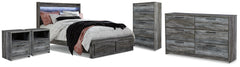 Homestyle Furniture - Ashley Furniture - Baystorm King Panel Storage Bed, Dresser, Chest and 2 Nightstands - King Panel Storage Bed, Dresser, Chest and 2 Nightstands - B221B92