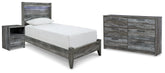 Homestyle Furniture - Ashley Furniture - Baystorm Twin Panel Bed, Dresser and Nightstand - Twin Panel Bed, Dresser and Nightstand - B221B71