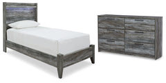 Homestyle Furniture - Ashley Furniture - Baystorm Twin Panel Bed and Dresser - Twin Panel Bed and Dresser - B221B63