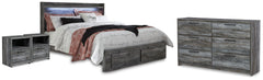 Homestyle Furniture - Ashley Furniture - Baystorm King Storage Bed, Dresser and 2 Nightstands - King Storage Bed, Dresser and 2 Nightstands - B221B75