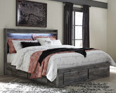 Baystorm King Storage Bed, Dresser, Mirror, Chest and Nightstand - Bedroom Set - Ashley Furniture | Homestyle Furniture Arkansas