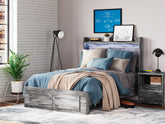Baystorm Full Storage Bed, Dresser, Mirror and Nightstand - Bedroom Set - Ashley Furniture | Homestyle Furniture Arkansas