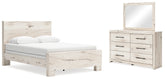 Homestyle Furniture - Ashley Furniture - Lawroy Queen Panel Bed, Dresser and Mirror - Queen Panel Bed, Dresser and Mirror - B2310B3