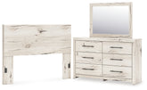 Homestyle Furniture - Ashley Furniture - Lawroy Queen Panel Headboard, Dresser and Mirror - Queen Panel Headboard, Dresser and Mirror - B2310B25