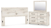 Homestyle Furniture - Ashley Furniture - Lawroy King Panel Headboard, Dresser and Mirror - King Panel Headboard, Dresser and Mirror - B2310B26