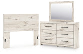 Homestyle Furniture - Ashley Furniture - Lawroy Full Panel Headboard, Dresser and Mirror - Full Panel Headboard, Dresser and Mirror - B2310B28