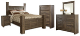 Homestyle Furniture - Ashley Furniture - Juararo Queen Poster Bed, Dresser, Mirror, Chest and Nightstand - Queen Poster Bed, Dresser, Mirror, Chest and Nightstand - B251B42
