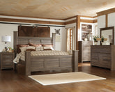Homestyle Furniture - Ashley Furniture - Juararo King Poster Bed, Dresser, Mirror, Chest and Nightstand - King Poster Bed, Dresser, Mirror, Chest and Nightstand - B251B31
