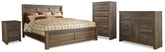 Homestyle Furniture - Ashley Furniture - Juararo California King Panel Bed, Dresser, Chest and Nightstand - California King Panel Bed, Dresser, Chest and Nightstand - B251B46