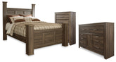 Homestyle Furniture - Ashley Furniture - Juararo Queen Poster Bed, Dresser and Chest - Queen Poster Bed, Dresser and Chest - B251B44