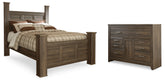 Homestyle Furniture - Ashley Furniture - Juararo Queen Poster Bed and Dresser - Queen Poster Bed and Dresser - B251B36