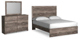 Homestyle Furniture - Ashley Furniture - Ralinksi Queen Panel Bed, Dresser and Mirror - Queen Panel Bed, Dresser and Mirror - B2587B6