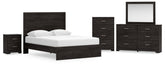 Homestyle Furniture - Ashley Furniture - Belachime Queen Panel Bed, Dresser, Mirror, Chest and Nightstand - Queen Panel Bed, Dresser, Mirror, Chest and Nightstand - B2589B16