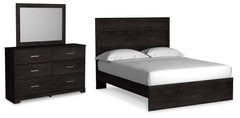 Homestyle Furniture - Ashley Furniture - Belachime Queen Panel Bed, Dresser and Mirror - Queen Panel Bed, Dresser and Mirror - B2589B3