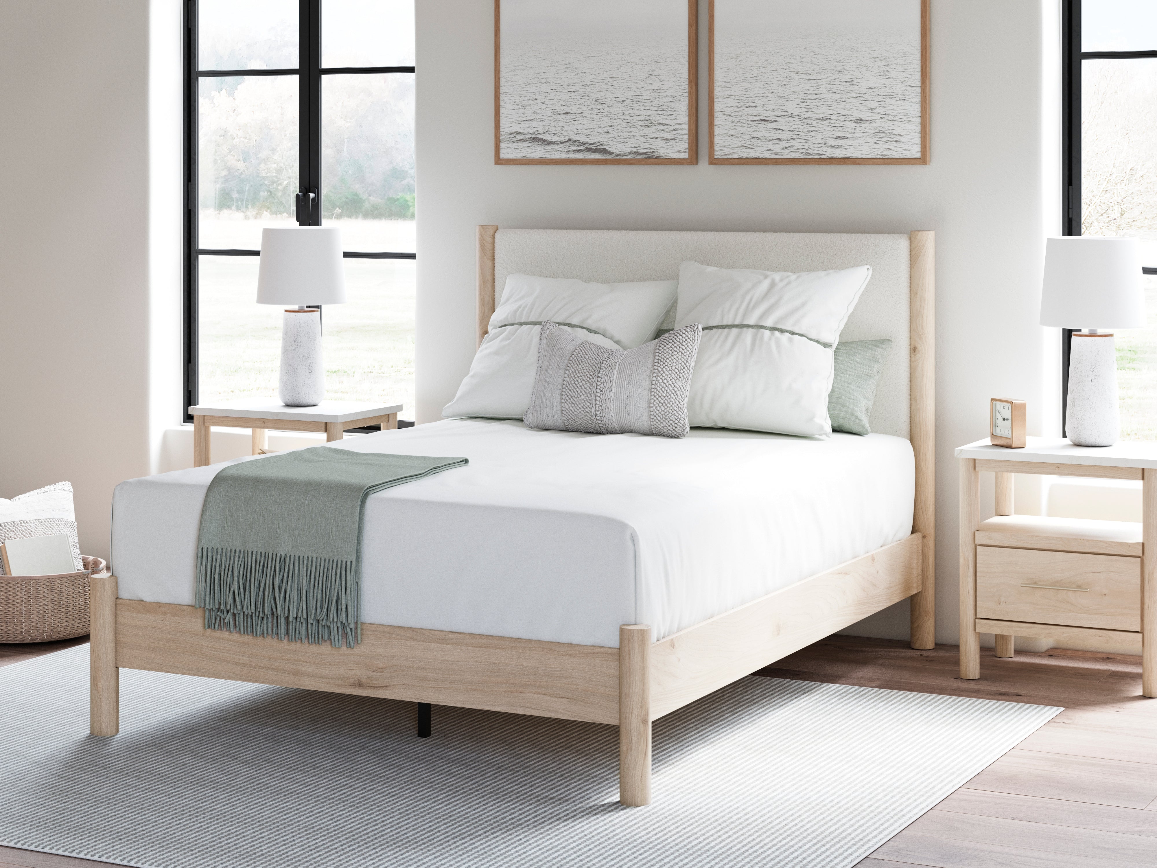 Homestyle Furniture - Ashley Furniture - Cadmori Queen Upholstered Panel Bed - Queen Upholstered Panel Bed - B2615B4