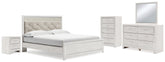 Homestyle Furniture - Ashley Furniture - Altyra King Panel Bed, Dresser, Mirror, Chest and Nightstand - King Panel Bed, Dresser, Mirror, Chest and Nightstand - B2640B59