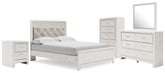 Homestyle Furniture - Ashley Furniture - Altyra Queen Upholstered Panel Bed, Dresser, Mirror, Chest and Nightstand - Queen Upholstered Panel Bed, Dresser, Mirror, Chest and Nightstand - B2640B62