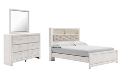 Homestyle Furniture - Ashley Furniture - Altyra Queen Panel Bookcase Bed, Dresser and Mirror - Queen Panel Bookcase Bed, Dresser and Mirror - B2640B11