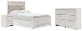 Homestyle Furniture - Ashley Furniture - Altyra Full Upholstered Panel Bed, Dresser and Nightstand - Full Upholstered Panel Bed, Dresser and Nightstand - B2640B63
