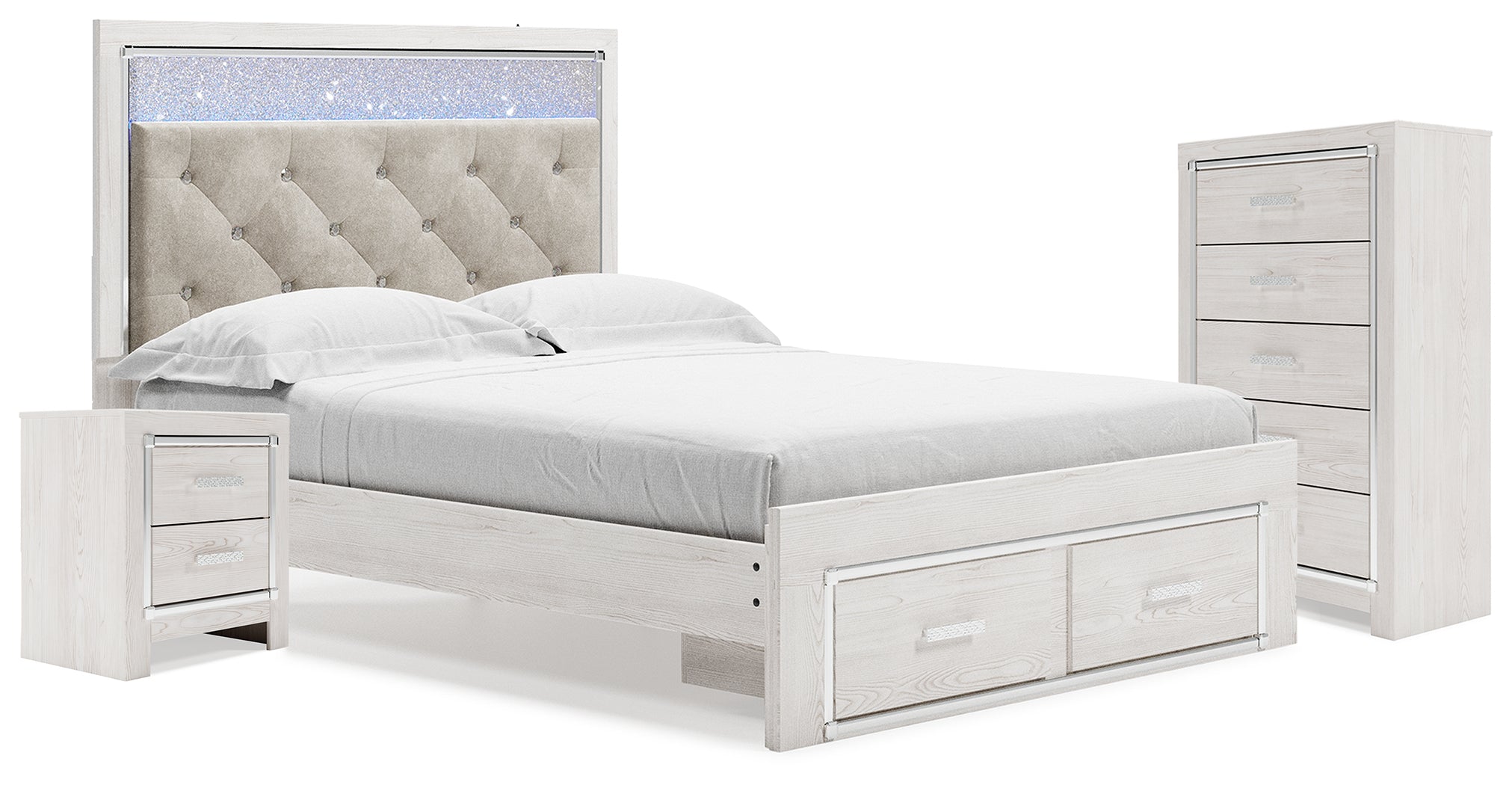 Homestyle Furniture - Ashley Furniture - Altyra Queen Storage Bed, Chest and Nightstand - Queen Storage Bed, Chest and Nightstand - B2640B65