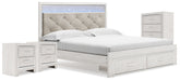 Homestyle Furniture - Ashley Furniture - Altyra King Storage Bed, Chest and 2 Nightstands - King Storage Bed, Chest and 2 Nightstands - B2640B67