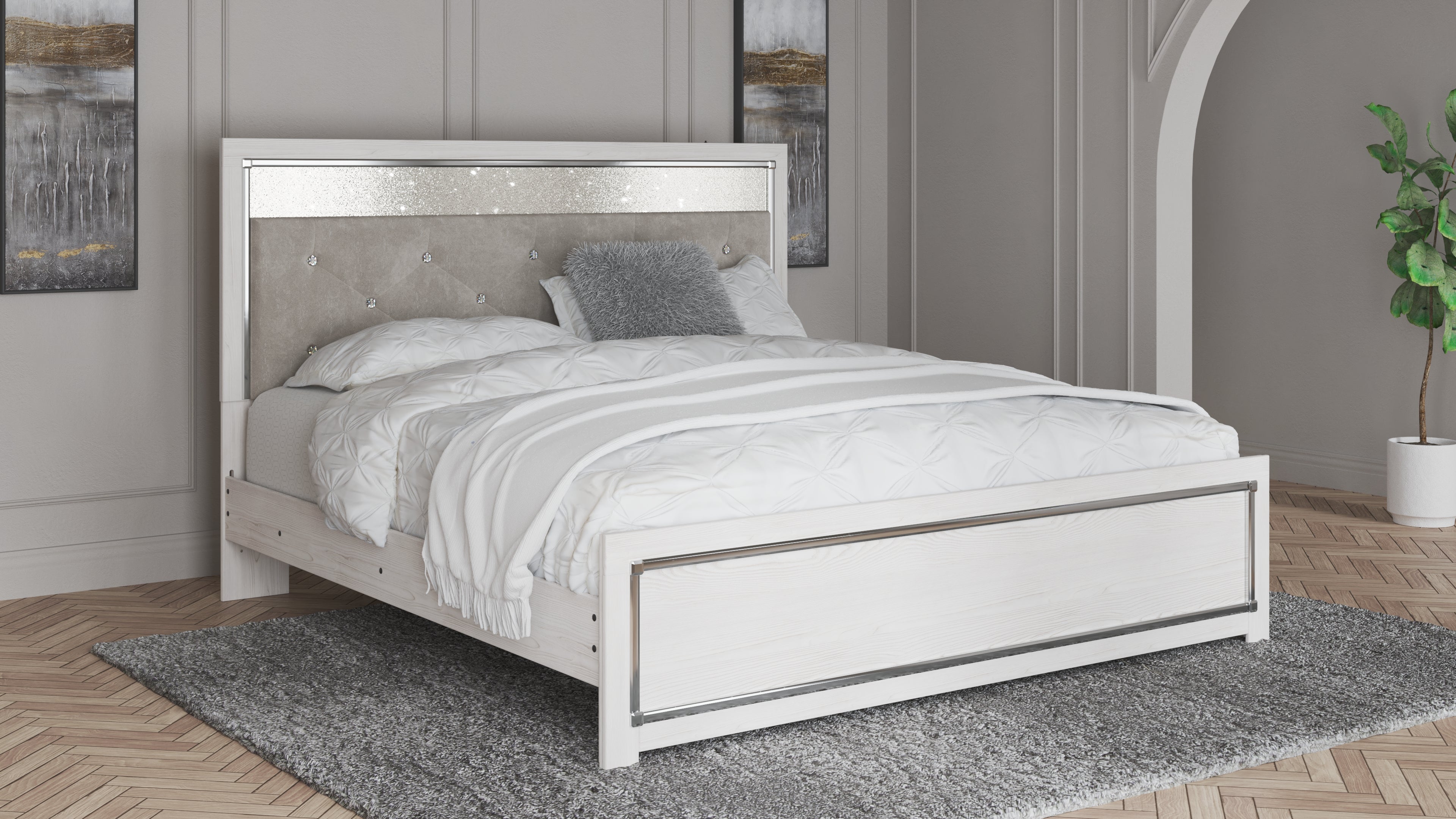 Homestyle Furniture - Ashley Furniture - Altyra King Panel Bed - King Panel Bed - B2640B3