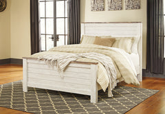 Homestyle Furniture - Ashley Furniture - Willowton Queen Panel Bed - Queen Panel Bed - B267B8