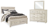 Homestyle Furniture - Ashley Furniture - Bellaby Queen Panel Storage Bed, Dresser and Mirror - Queen Panel Storage Bed, Dresser and Mirror - B331B5