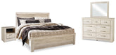 Homestyle Furniture - Ashley Furniture - Bellaby King Panel Bed, Dresser, Mirror and 2 Nightstands - King Panel Bed, Dresser, Mirror and 2 Nightstands - B331B22