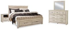 Homestyle Furniture - Ashley Furniture - Bellaby King Panel Storage Bed, Dresser, Mirror and 2 Nightstands - King Panel Storage Bed, Dresser, Mirror and 2 Nightstands - B331B19