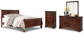 Homestyle Furniture - Ashley Furniture - Alisdair Queen Sleigh Bed, Dresser, Mirror, and Chest - Queen Sleigh Bed, Dresser, Mirror, and Chest - B376B15