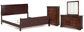 Homestyle Furniture - Ashley Furniture - Alisdair King Sleigh Bed, Dresser, Mirror and Chest - King Sleigh Bed, Dresser, Mirror and Chest - B376B26