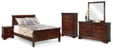 Homestyle Furniture - Ashley Furniture - Alisdair Full Sleigh Bed, Dresser, Mirror, Chest and Nightstand - Full Sleigh Bed, Dresser, Mirror, Chest and Nightstand - B376B19