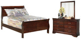 Homestyle Furniture - Ashley Furniture - Alisdair Full Sleigh Bed, Dresser and Mirror - Full Sleigh Bed, Dresser and Mirror - B376B7