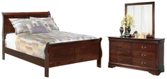 Homestyle Furniture - Ashley Furniture - Alisdair Full Sleigh Bed, Dresser and Mirror - Full Sleigh Bed, Dresser and Mirror - B376B7