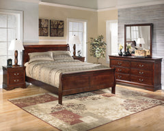 Homestyle Furniture - Ashley Furniture - Alisdair Queen Sleigh Bed, Dresser, Mirror, and Nightstand - Queen Sleigh Bed, Dresser, Mirror, and Nightstand - B376B14