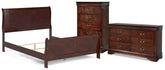 Homestyle Furniture - Ashley Furniture - Alisdair Queen Sleigh Bed, Dresser and Chest - Queen Sleigh Bed, Dresser and Chest - B376B28
