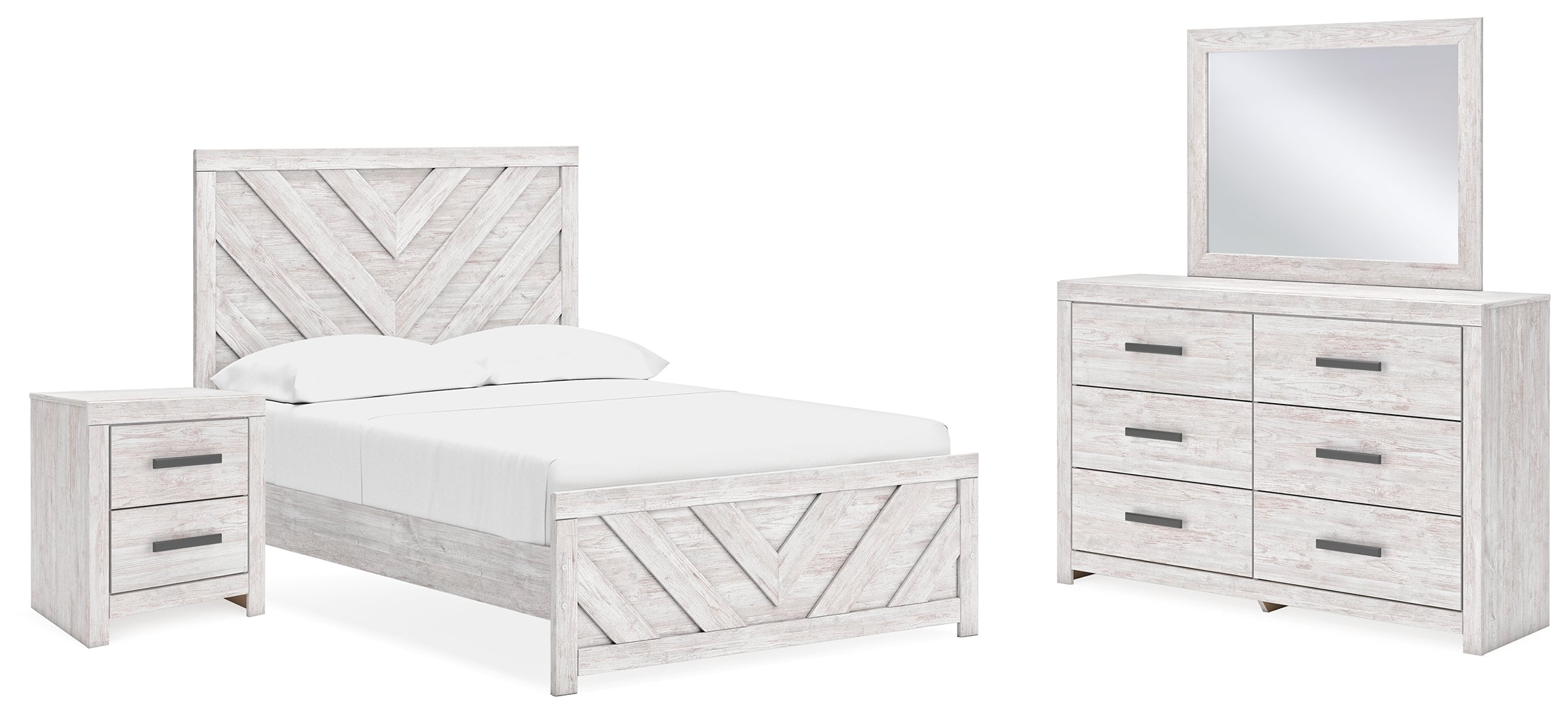 Homestyle Furniture - Ashley Furniture - Cayboni Full Panel Bed, Dresser, Mirror and Nightstand - Full Panel Bed, Dresser, Mirror and Nightstand - B3788B14