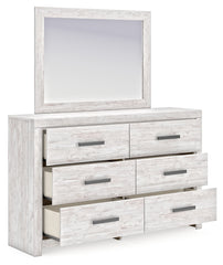 Cayboni Full Panel Bed, Dresser and Mirror