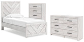 Homestyle Furniture - Ashley Furniture - Cayboni Twin Panel Bed, Dresser and Chest - Twin Panel Bed, Dresser and Chest - B3788B11