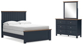 Homestyle Furniture - Ashley Furniture - Landocken Full Panel Bed, Dresser and Mirror - Full Panel Bed, Dresser and Mirror - B414B7