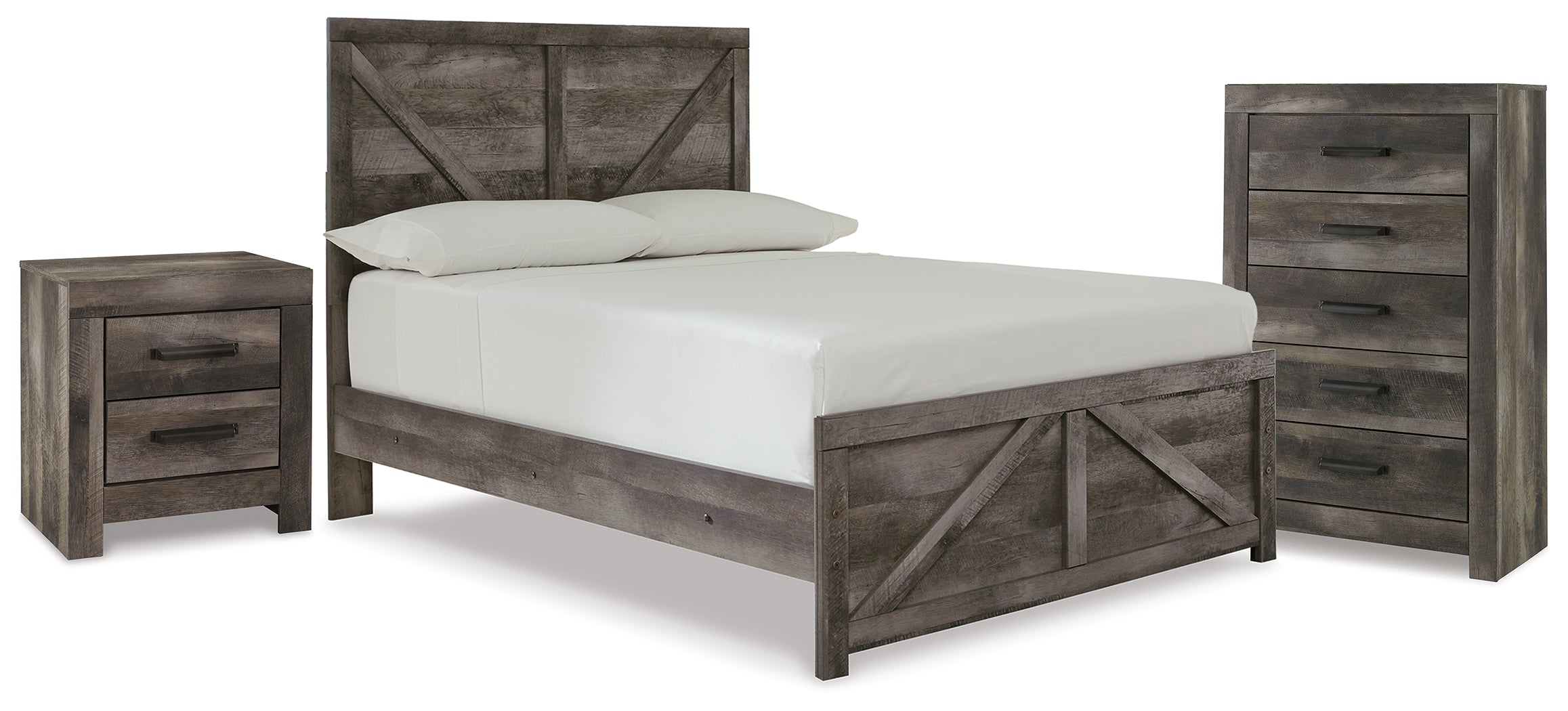 Homestyle Furniture - Ashley Furniture - Wynnlow Full Panel Bed, Chest and Nightstand - Full Panel Bed, Chest and Nightstand - B440B42